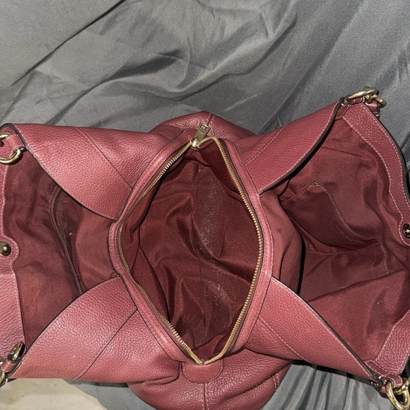 Coach Red Leather Tote Bag - Picture 7 of 13
